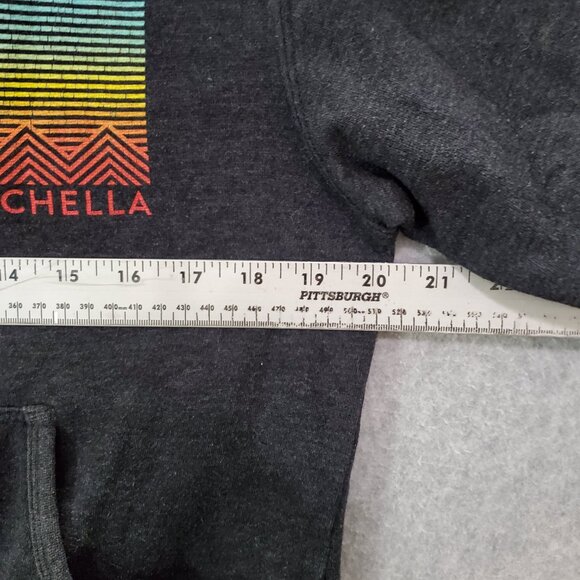 Coachella Women Sweatshirt‎ Small Gray 2014 Music Festival Full Zip Hoodie - Picture 6 of 9